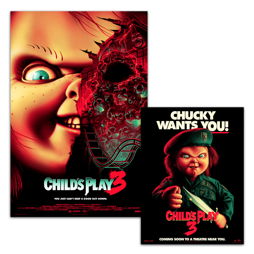 Child's Play 3 poster set by Matt Tobin Ryan