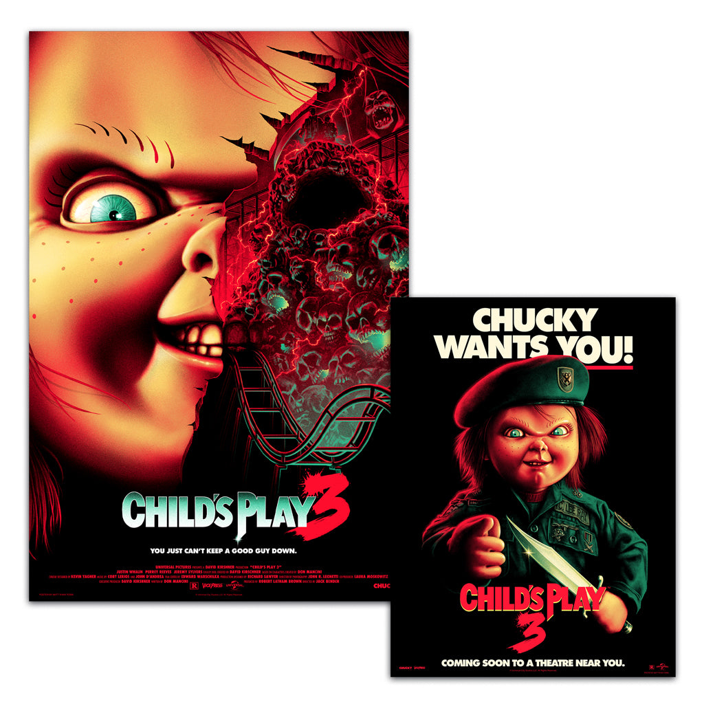 Child's Play 3 poster set by Matt Tobin Ryan