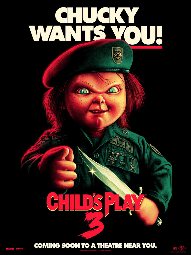 Chucky wants you Child's play 3 poster by Matt Ryan Tobin