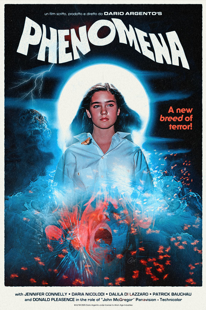 Dario Argento Phenomena Movie Poster by Creepy Duck Design