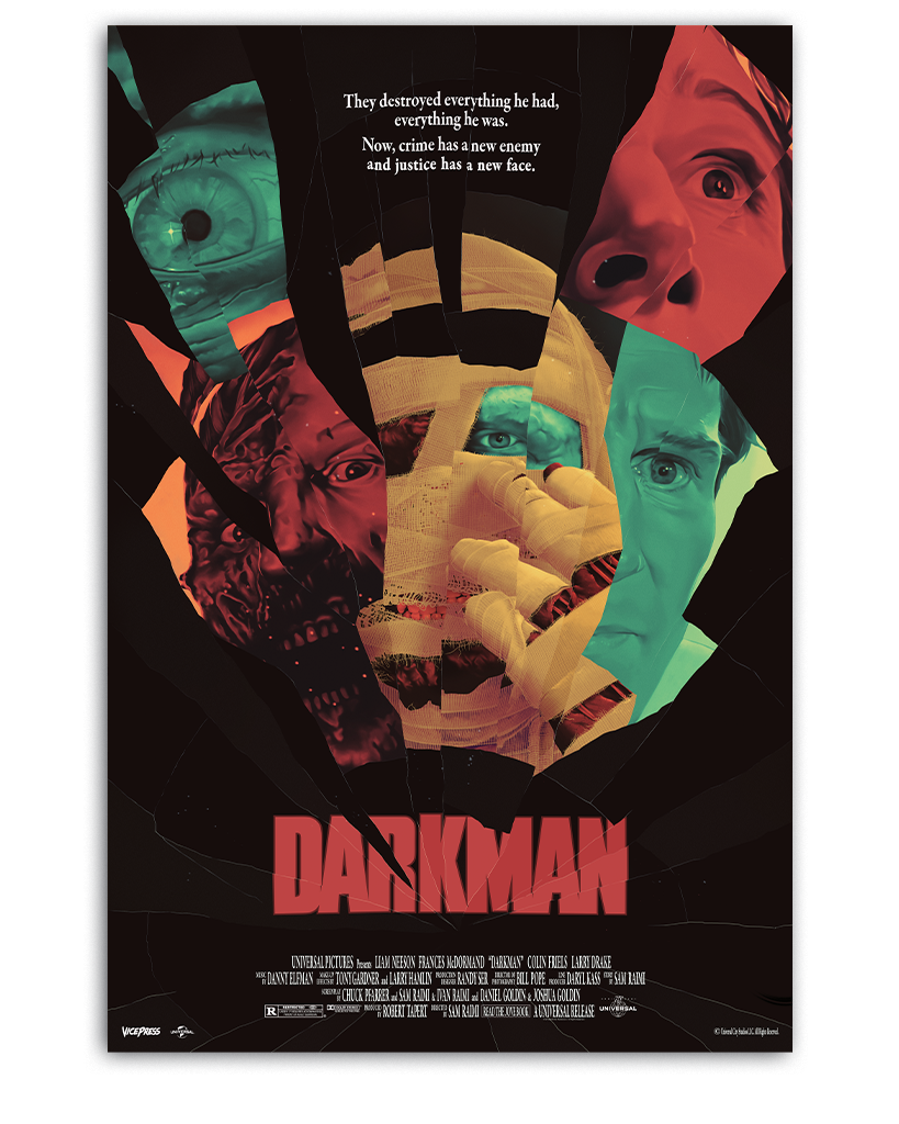 Darkman movie poster by Ben Turner
