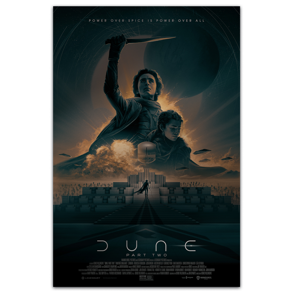 dune part two foil variant poster by Matt Ferguson