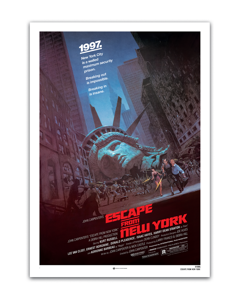 Escape From New York Original Theatrical Movie Poster