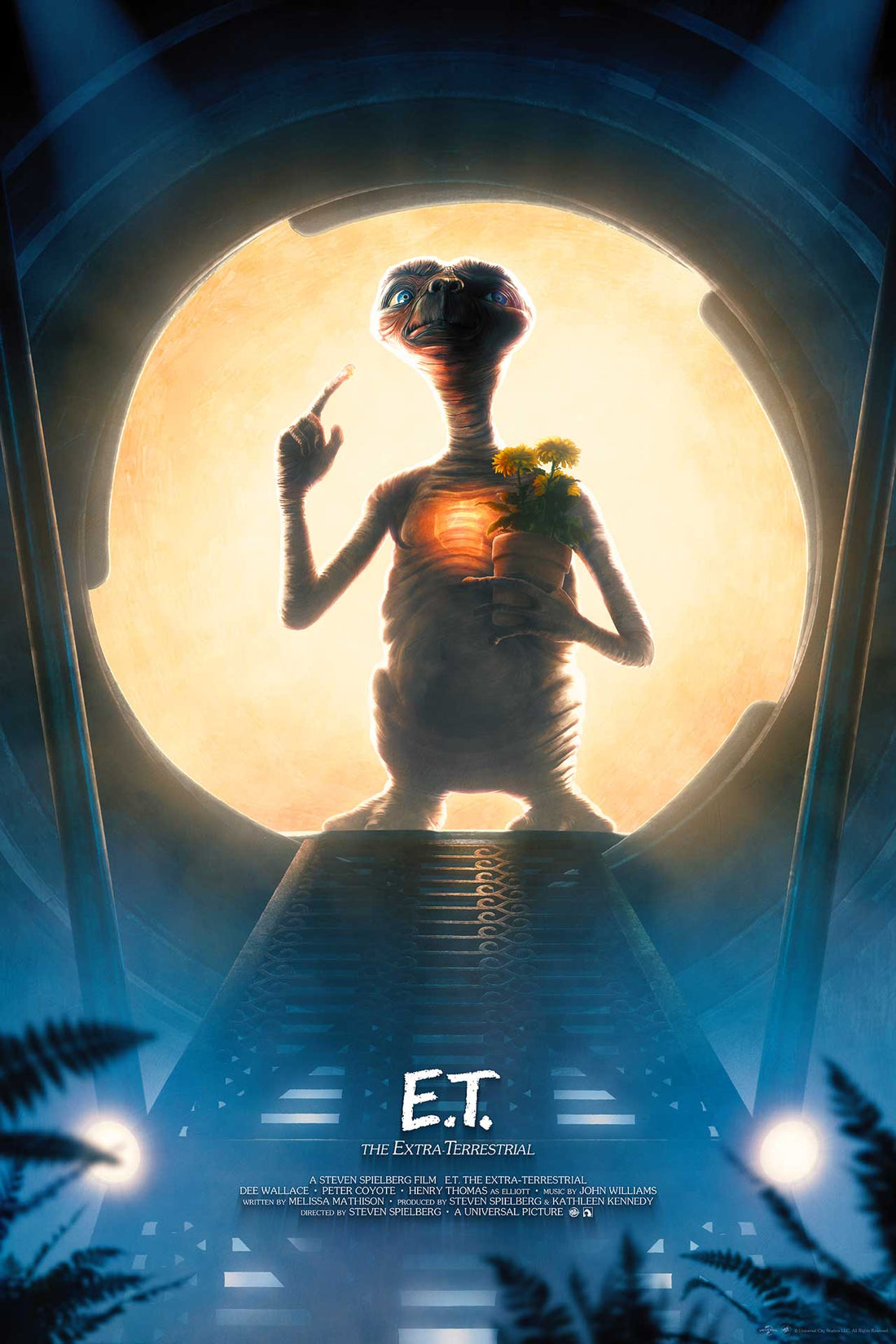 E.T The Extra Terrestrial movie poster by Kevin Wilson