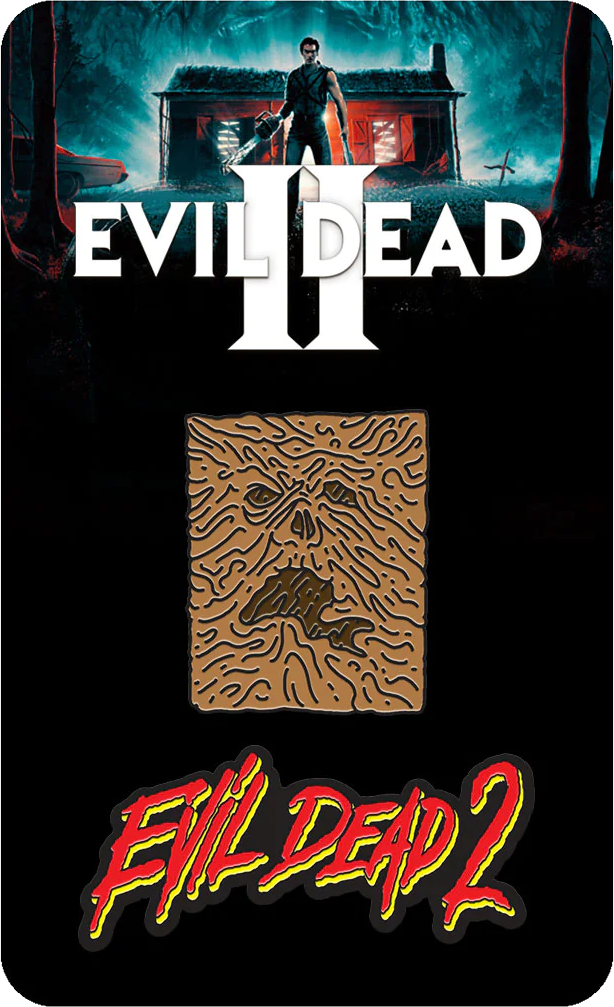 Evil Dead 2 necronomicon and logo pin badge set