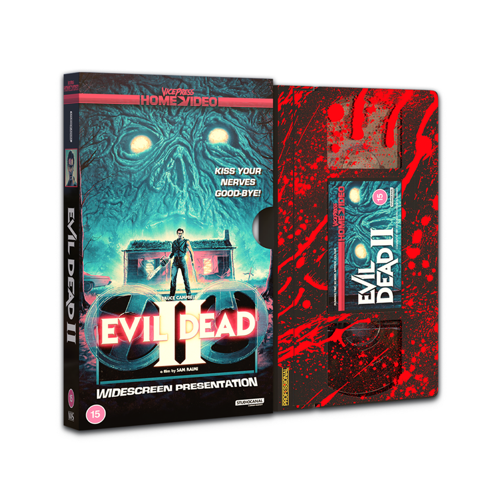 evil dead II variant VHS pack shot