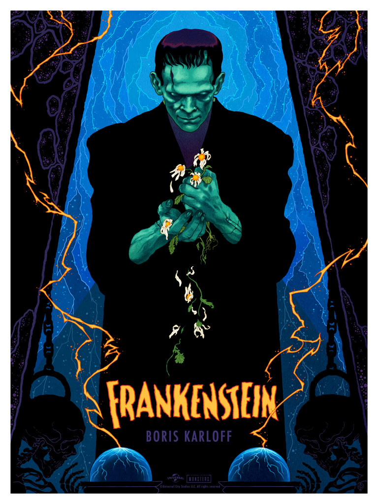 Frankenstein movie poster by Peter Diamond