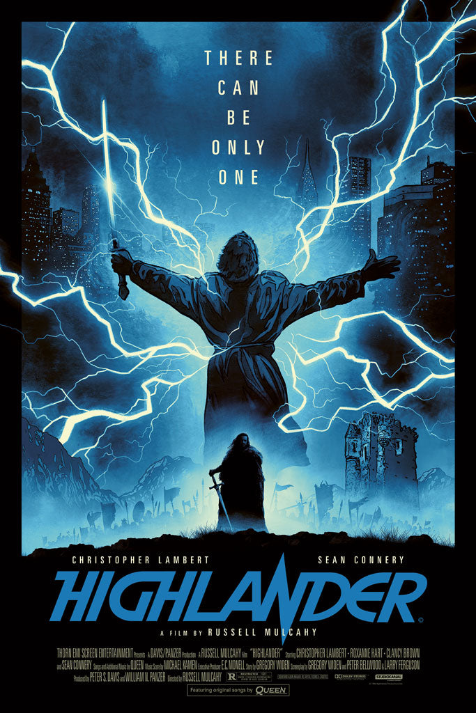 Highlander movie poster by Matt Griffin