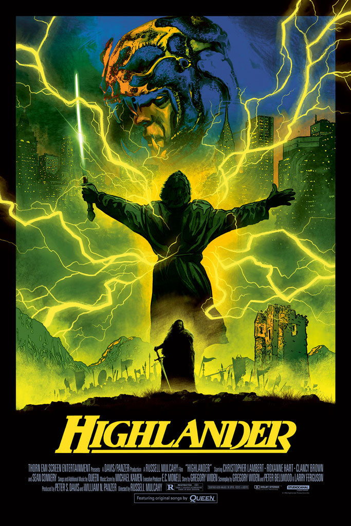 Highlander variant movie poster by Matt Griffin