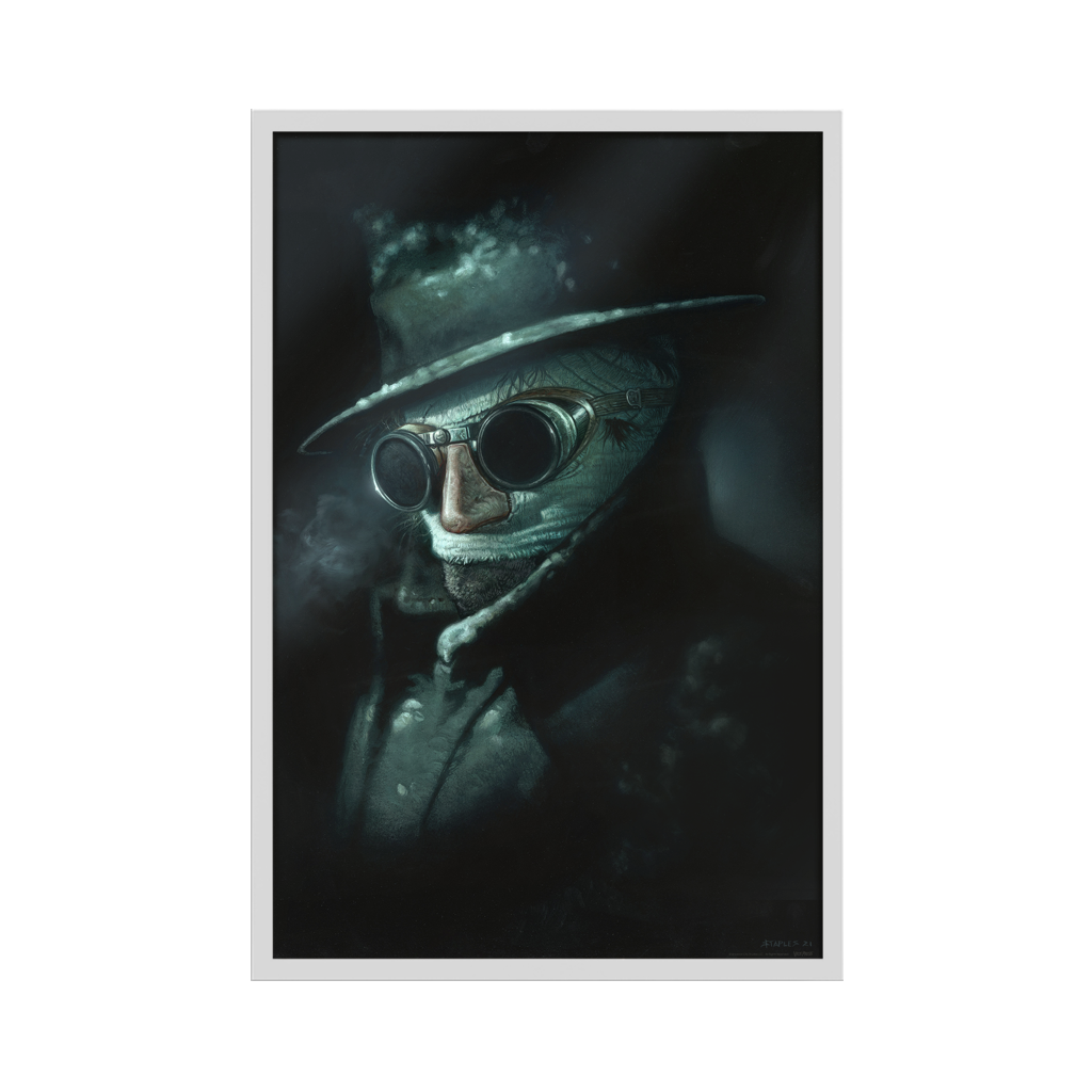 The Invisible Man art print by Greg staples in white frame