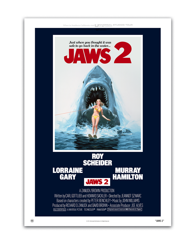 Jaws 2 original theatrical movie poster