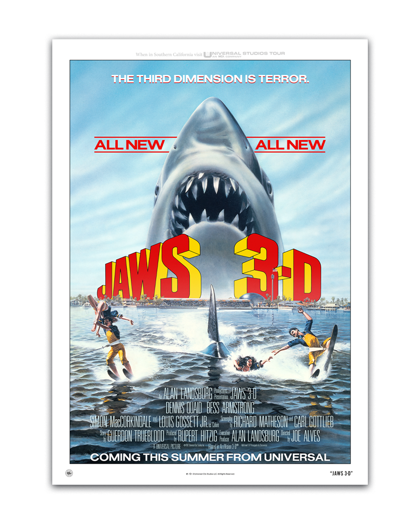 Jaws 3 Original Theatrical Movie Poster