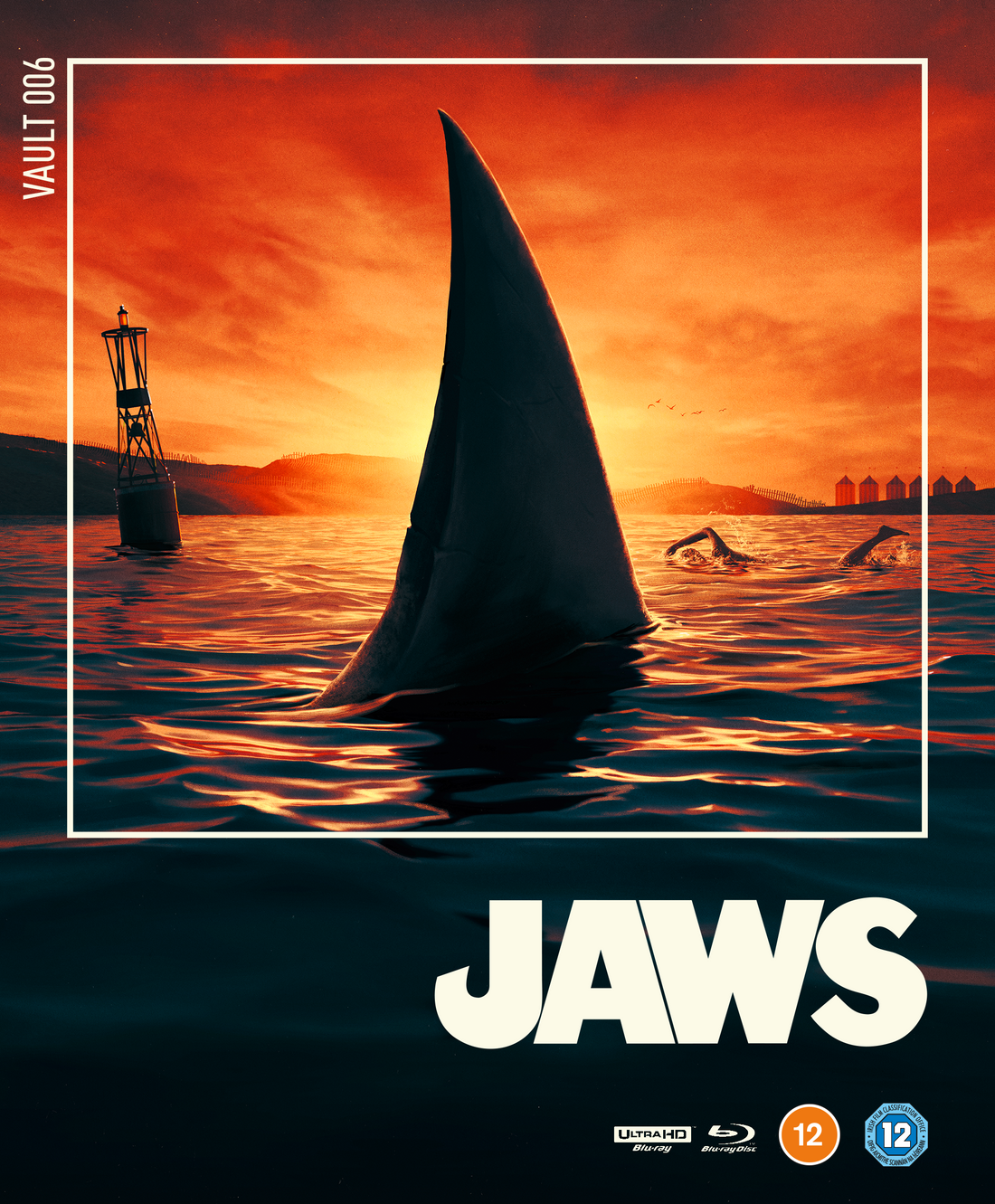 Jaws The Film Vault Movie 4K UHD Cover By Matt Ferguson & Florey