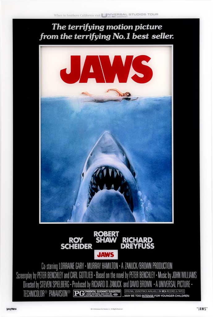 Jaws multi-layer acrylic poster