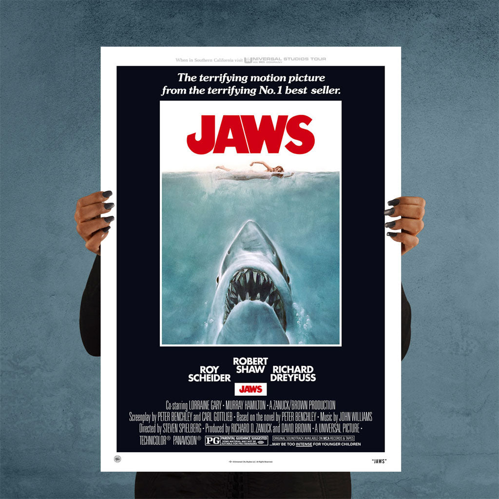Jaws original movie poster editions size comparison