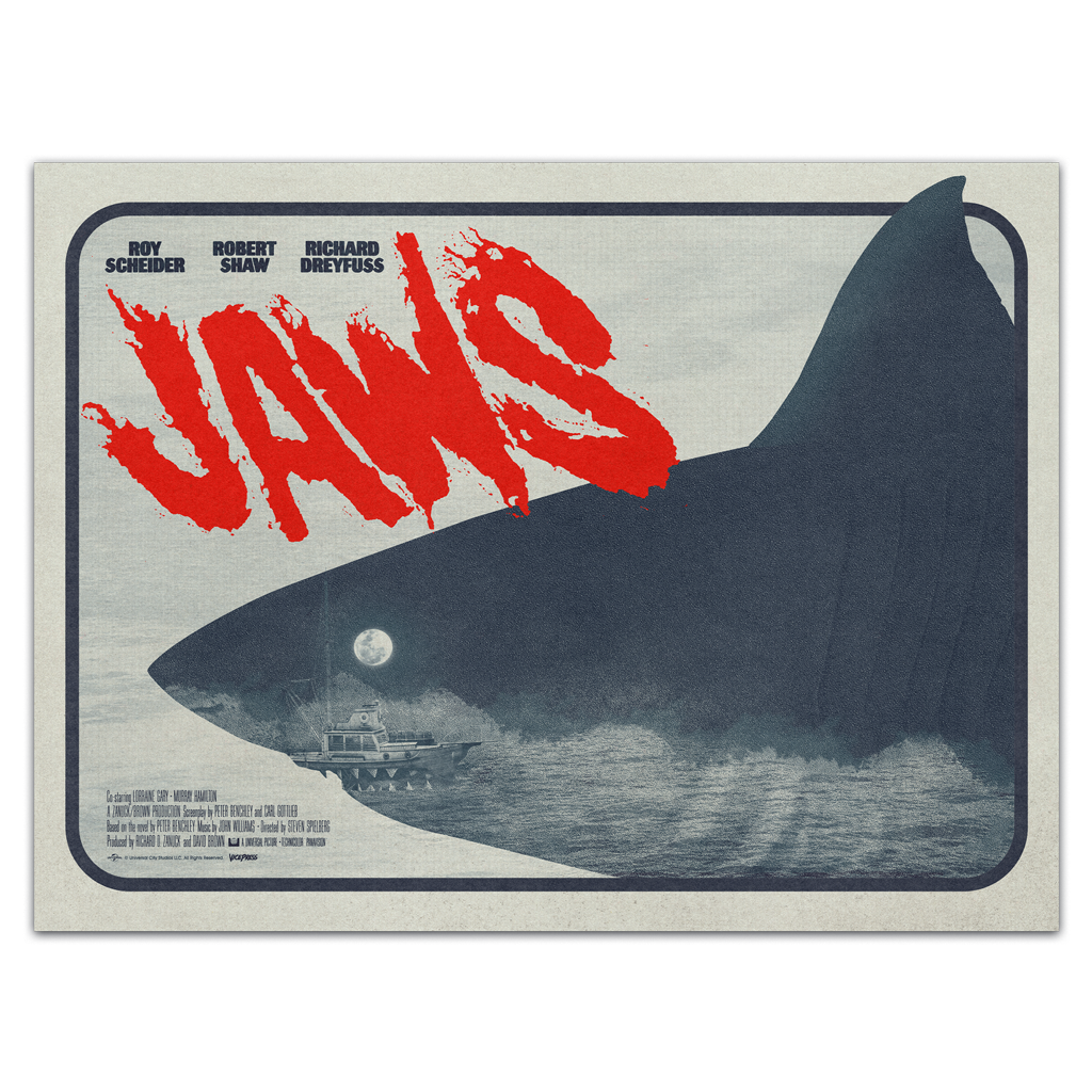 Jaws - Movie Poster By Matt Needle | Vice Press