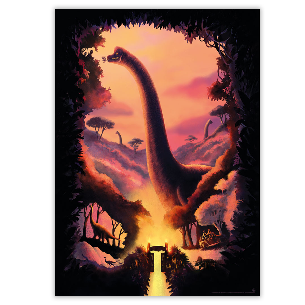 Jurassic Park Brachiosaurus Poster by Carly AF