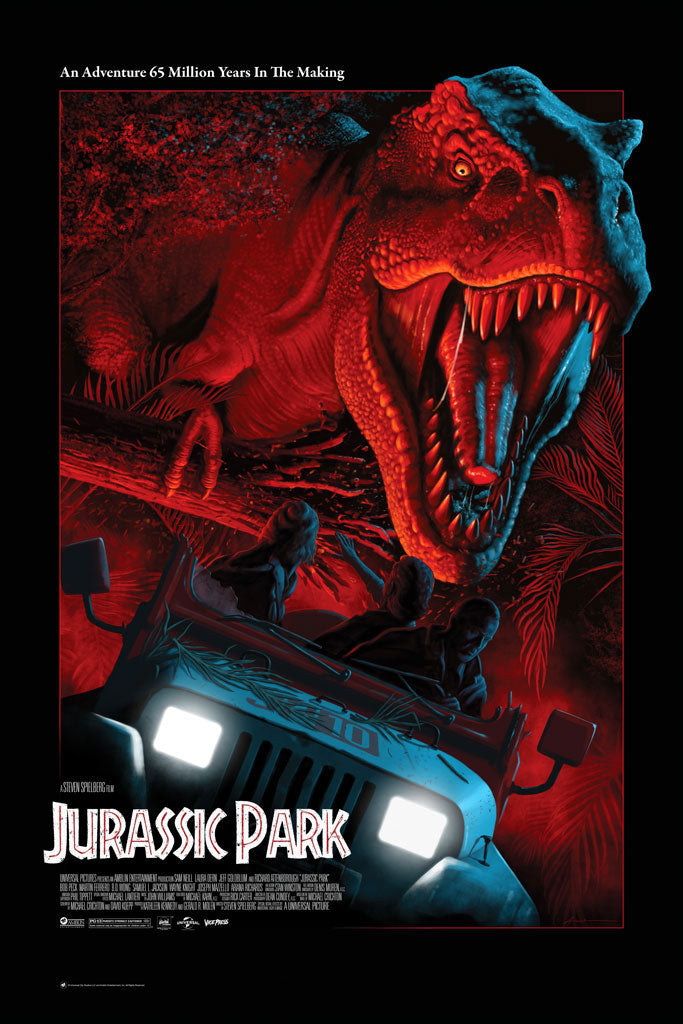 Jurassic Park Movie Poster by Andrew Swainson