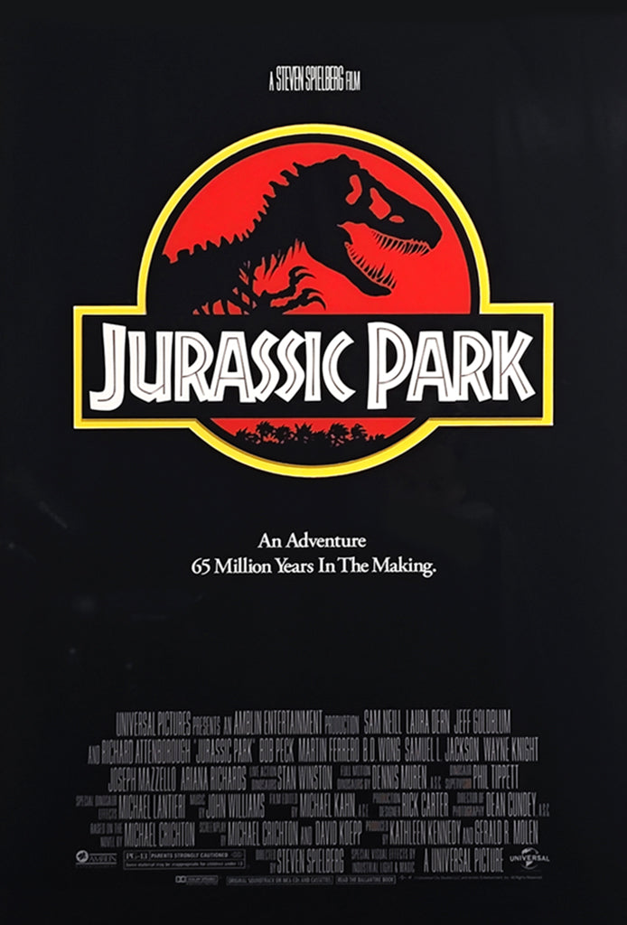 Jurassic Park one sheet poster acrylic panel