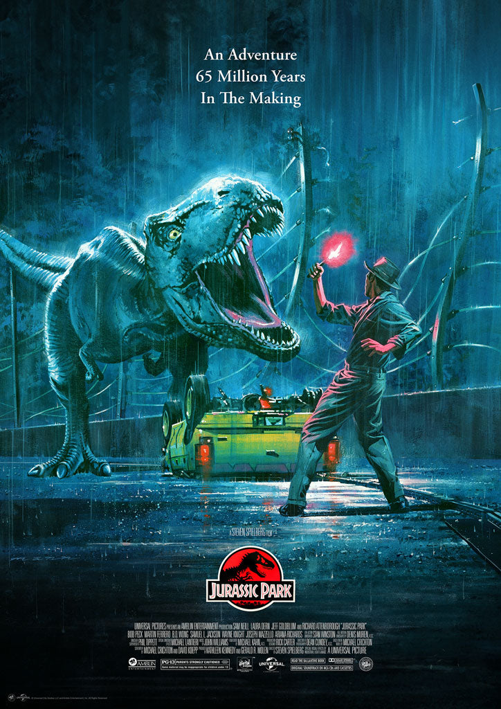 Jurassic Park Movie Poster by Paul Mann