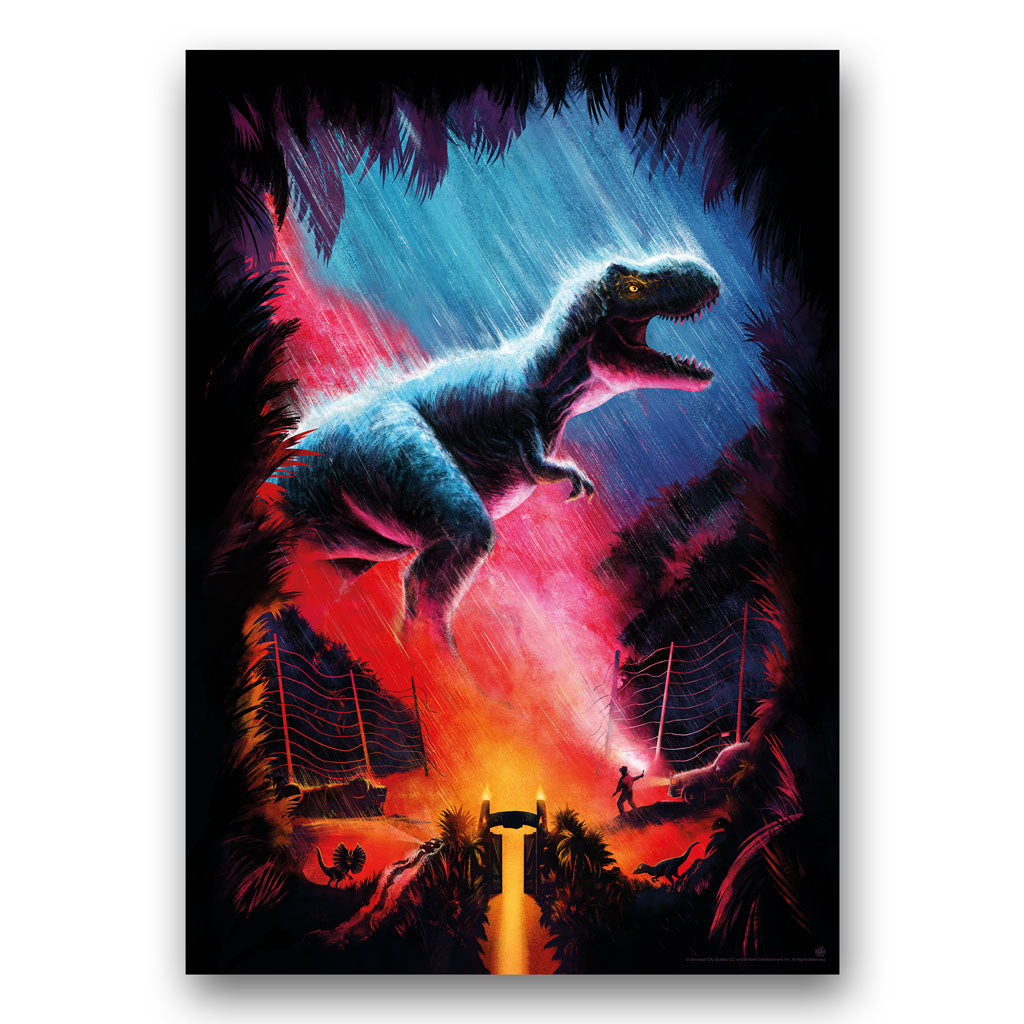 Jurassic Park T-Rex poster by Carly AF