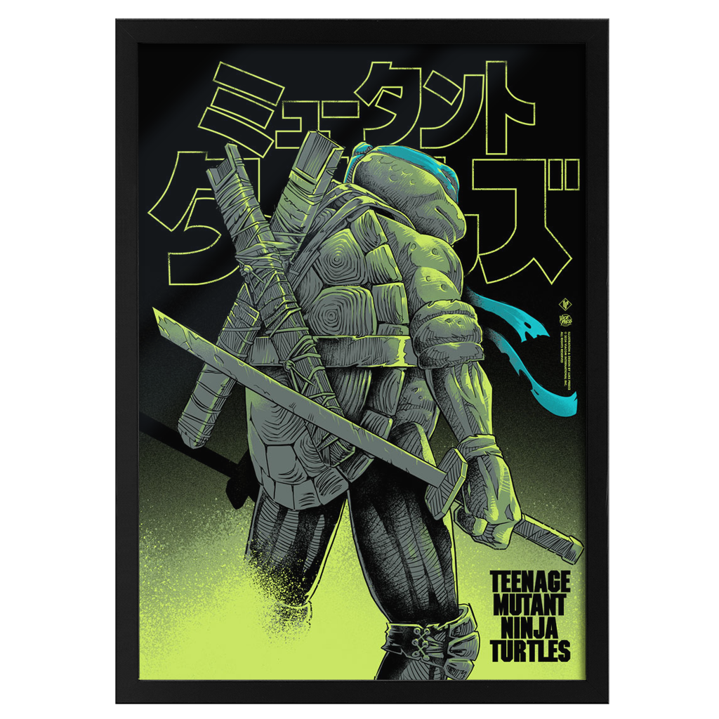 Teenage mutant ninja turtles Leonardo framed poster by Luke Preece