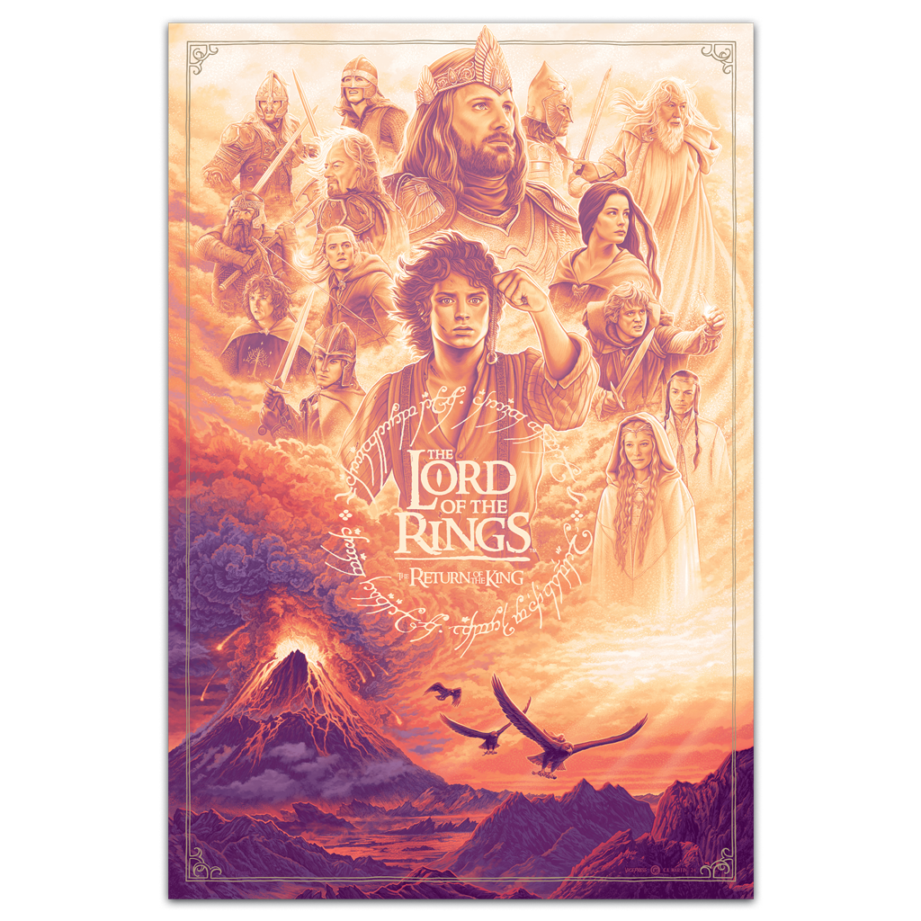 the lord of the rings the return of the king poster by Courtney Martin