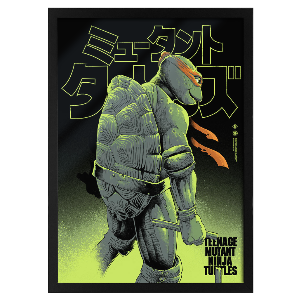 Teenage mutant ninja turtles Michelangelo framed art print by Luke preece