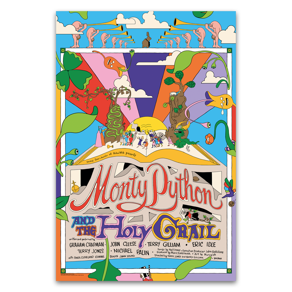 Monty Python & The Holy Grail Poster by Murugiah Vice Press