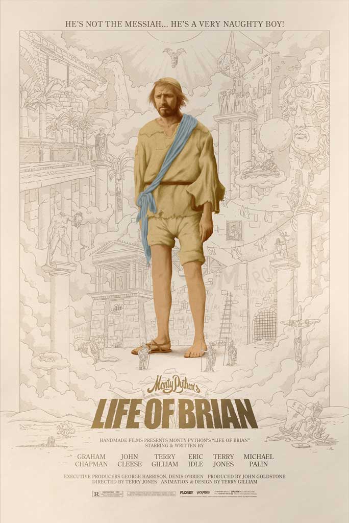 Monty Python's The Life of Brian movie poster by Florey