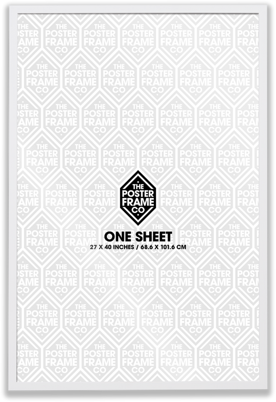 One Sheet (27x40 Inch) Premium Poster Frame - White