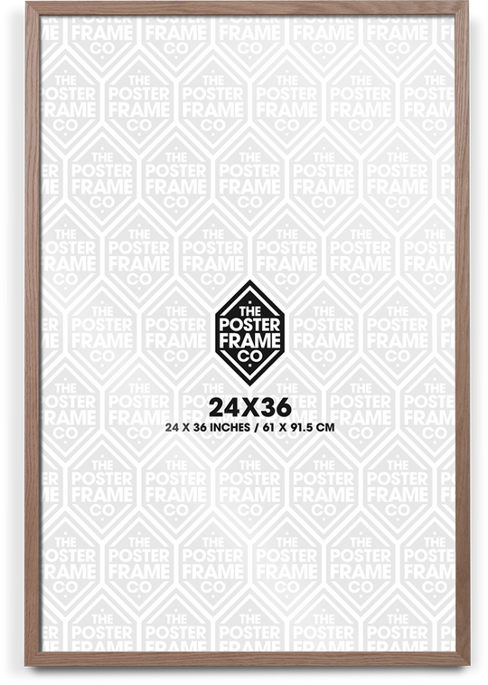 24x36 Inch Premium Poster Frame - Natural Oak