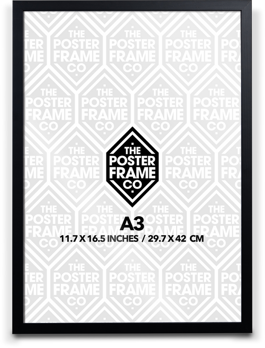 Editions (A3) Premium Poster Frame - Black