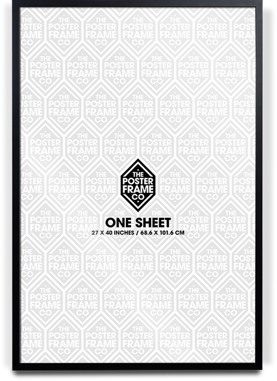 One Sheet (27x40 Inch) Premium Poster Frame - Black