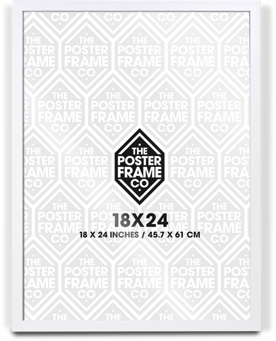 18x24 Inch Premium Poster Frame - White