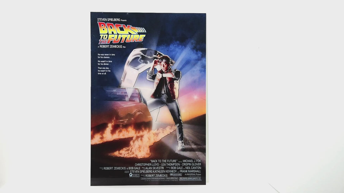 Back to the future acrylic poster