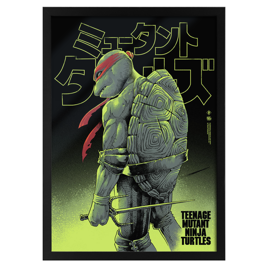 Teenage mutant ninja turtles Raphael framed art print by Luke Preece