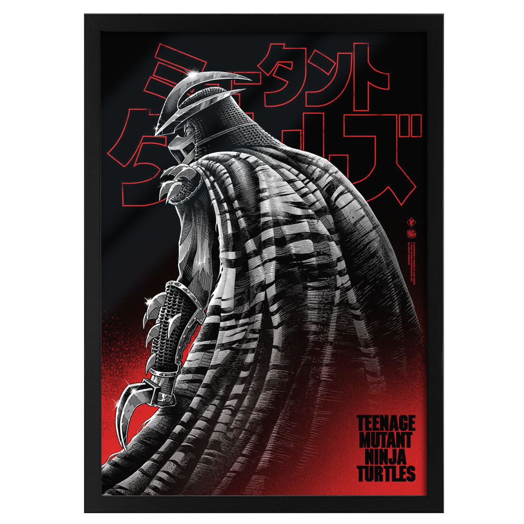 Teenage mutant ninja turtles shredder framed poster by Luke preece