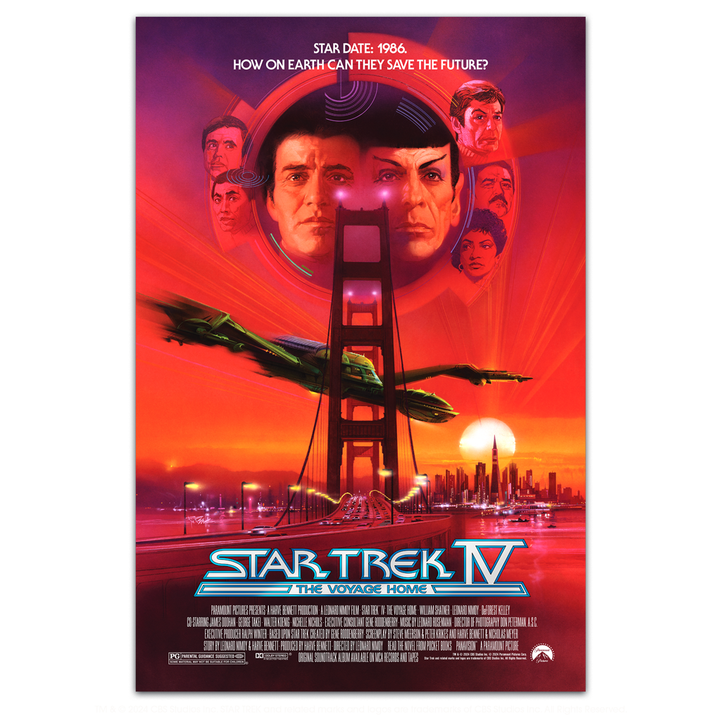 Star Trek 4 the voyage home movie poster by Bob Peak