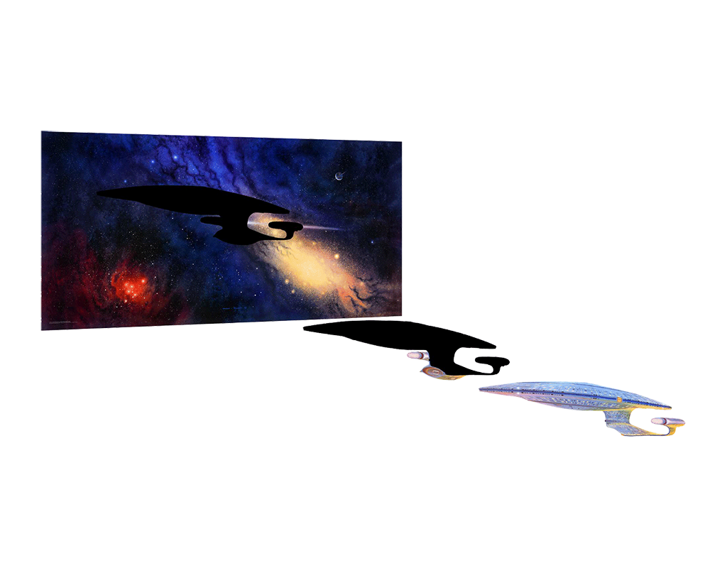 Star Trek Ready Room Enterprise-D Acrylic Panel