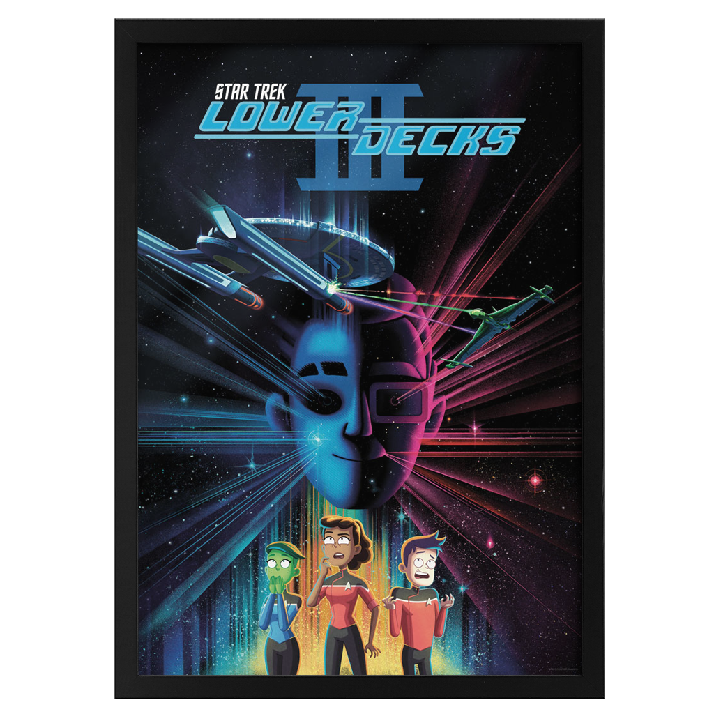 Star Trek Lower Decks Season 3 Key Art Fine art print Poster In Black Frame