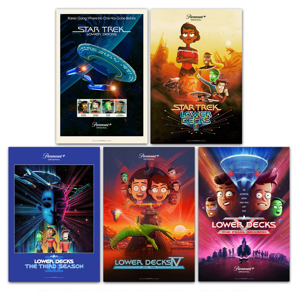 Star Trek Lower Decks Key Art Parody Poster Set 