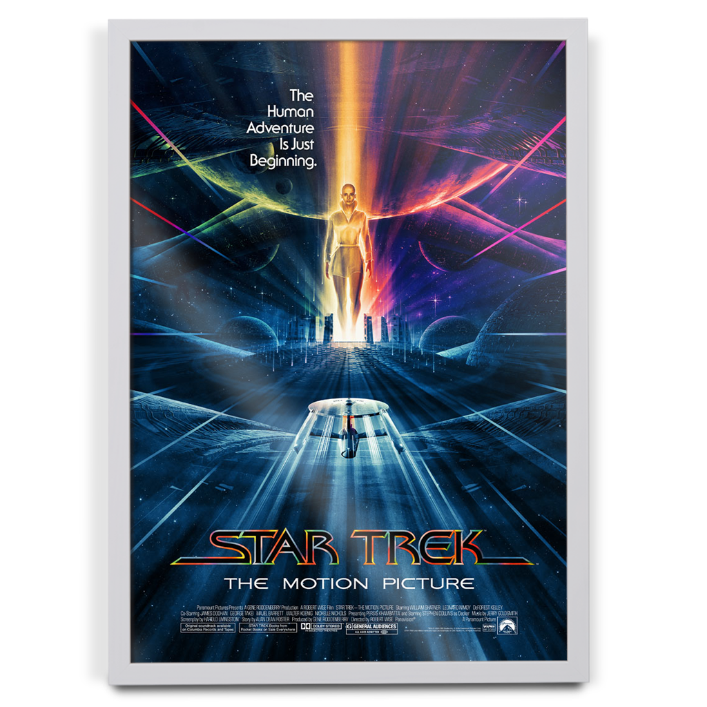 Star Trek The Motion Picture editions movie poster Matt Ferguson in white frame