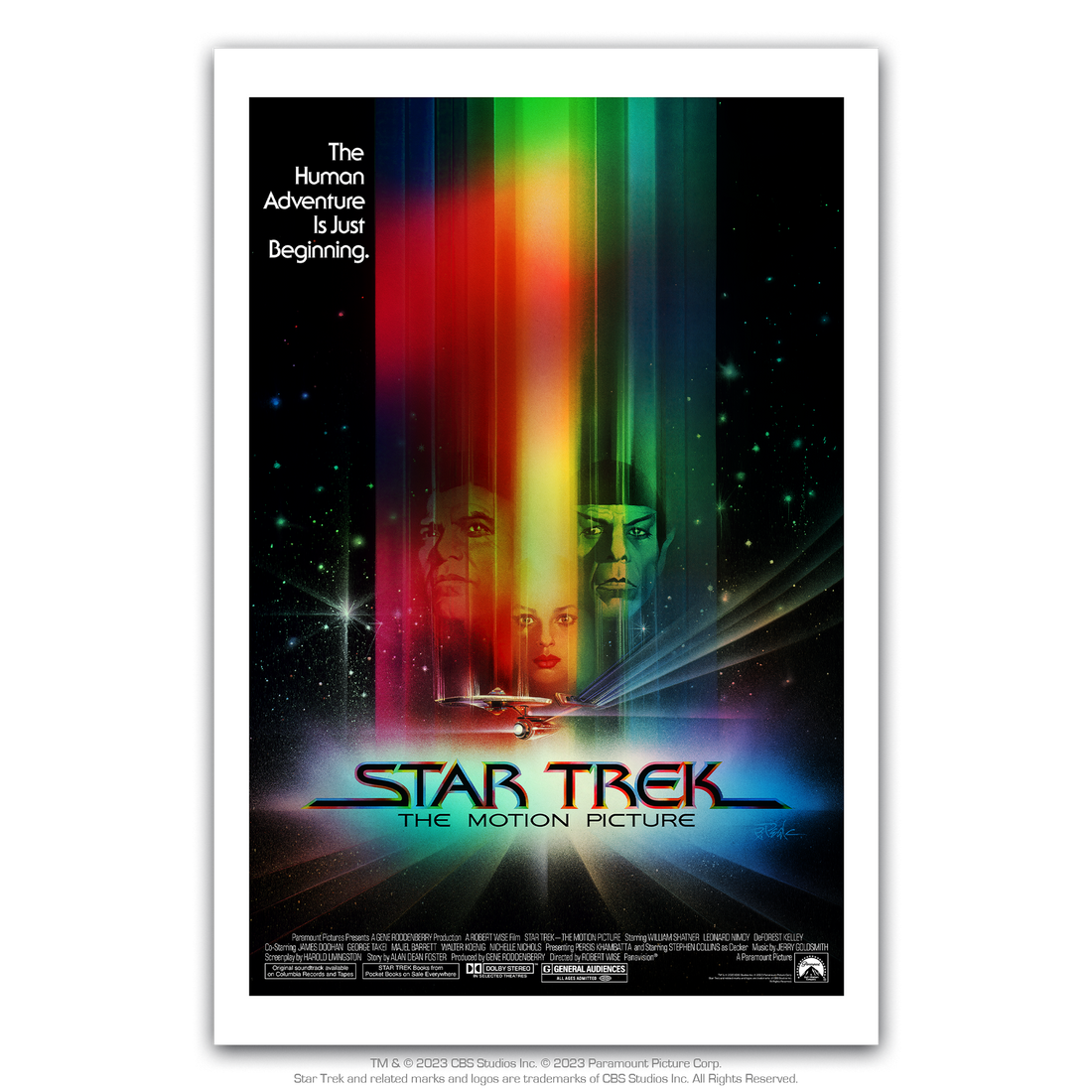 Star Trek The Motion picture foil movie poster by Bob Peak