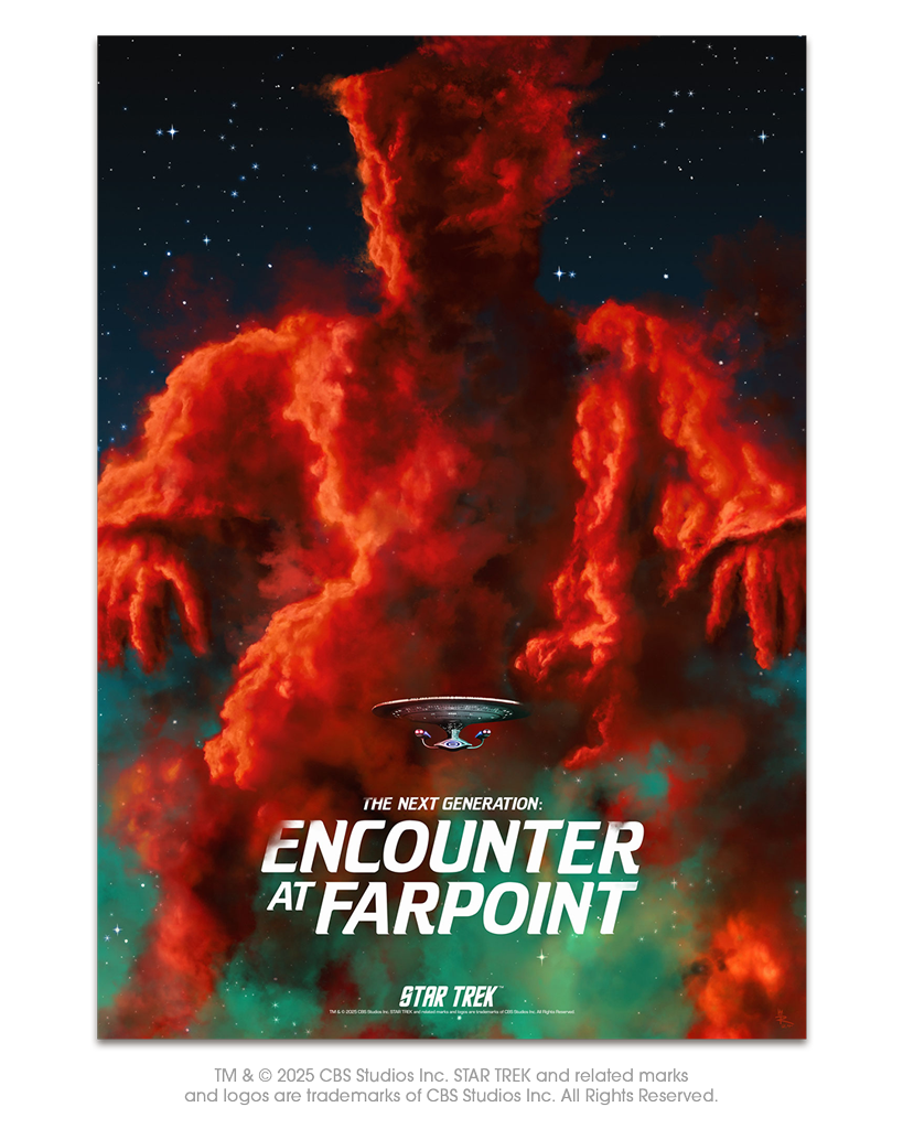 Star Trek The Next Generation Encounter At Farpoint Poster by ROYALSTON 