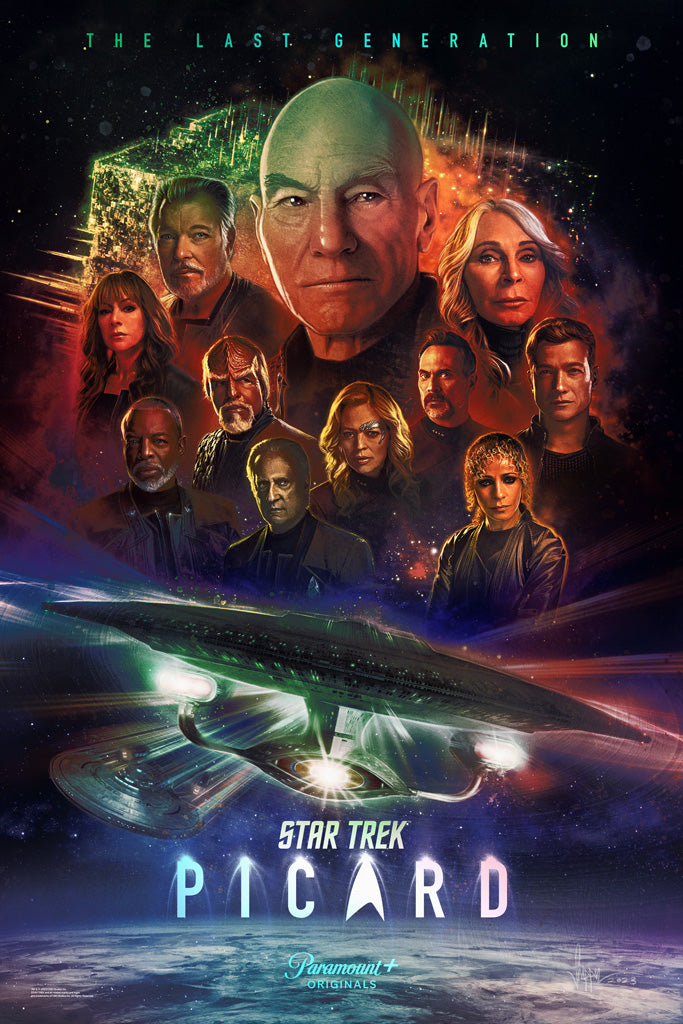 Star Trek Picard Key Art Foil Art Print Poster by Paul Shipper