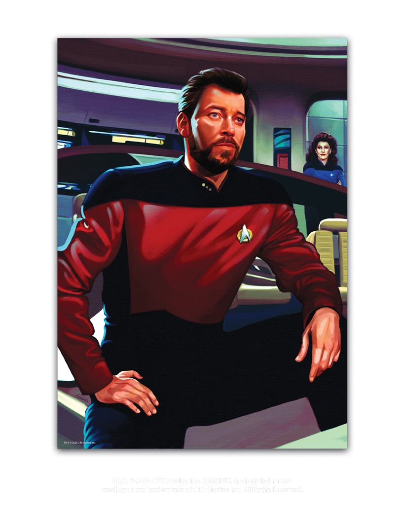 Star Trek The Next Generation Ryker Portrait by Hannah Gillingham