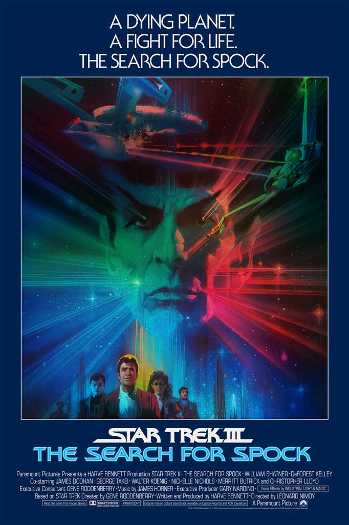 Star Trek III the search for Spock foil variant movie poster by Bob Peak
