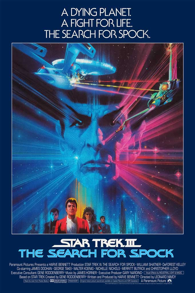 Star Trek III the search for Spock movie poster by Bob Peak