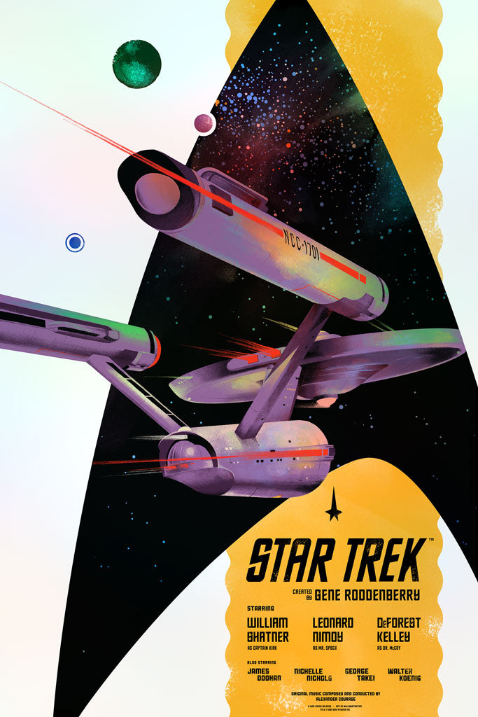 Star Trek The Original Series foil variant poster by Lyndon Willoughby